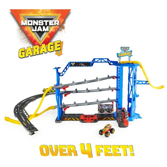Monster Jam Garage Playset and Storage w/ Exclusive Grave Digger Truck - Picture 10 of 13